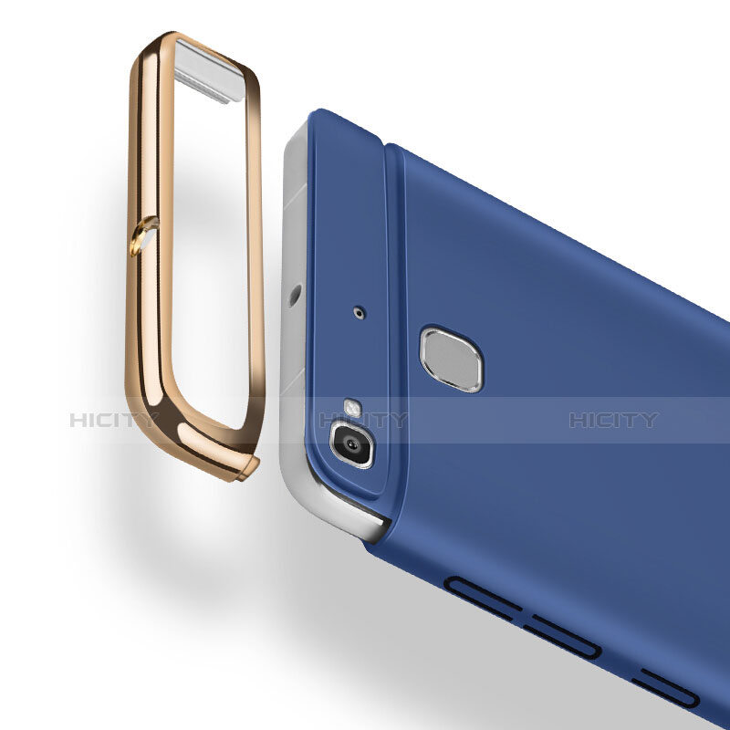 Etui Luxe Aluminum Metal pour Huawei G8 Mini Bleu Plus