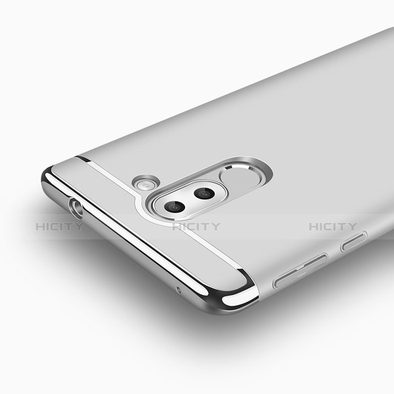 Etui Luxe Aluminum Metal pour Huawei Honor 6X Argent Plus