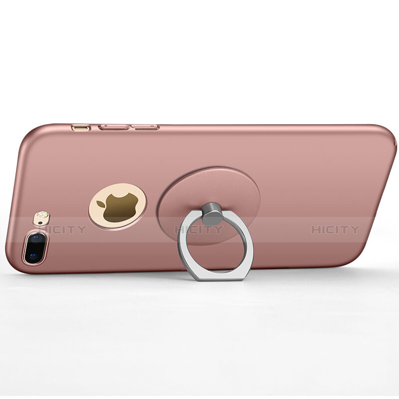Etui Plastique Rigide avec Trou Mat pour Apple iPhone 8 Plus Rose Plus
