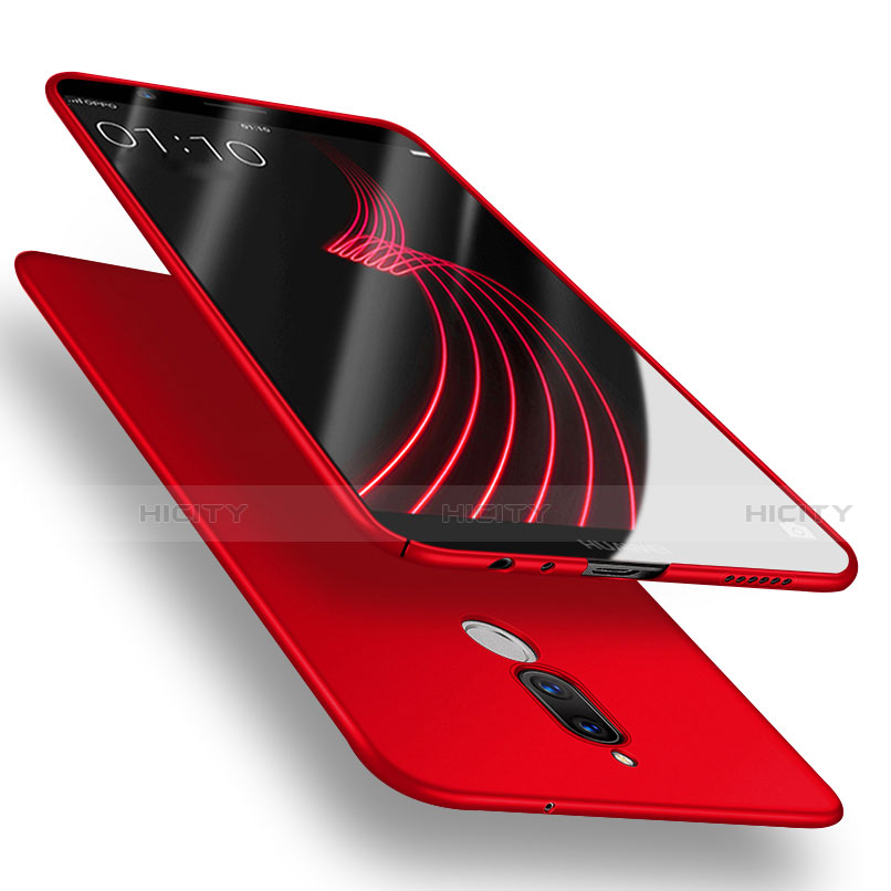 Etui Plastique Rigide Mat avec Support Bague Anneau A02 pour Huawei G10 Rouge Plus