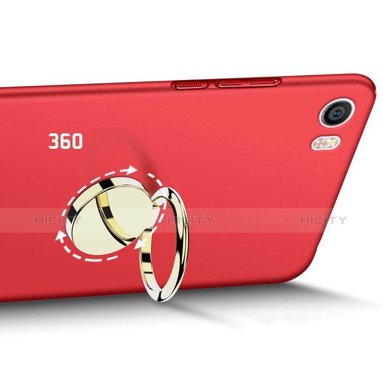 Etui Plastique Rigide Mat avec Support Bague Anneau A02 pour Xiaomi Mi 5 Rouge Plus