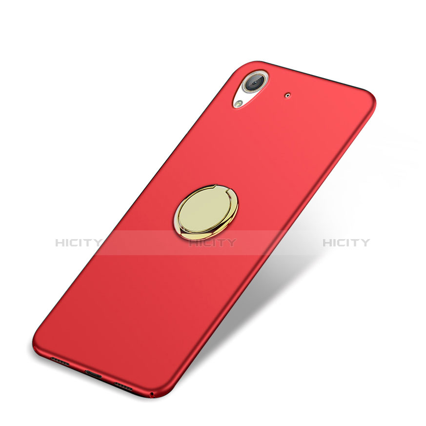 Etui Plastique Rigide Mat avec Support Bague Anneau A03 pour Huawei Honor 5A Rouge Plus