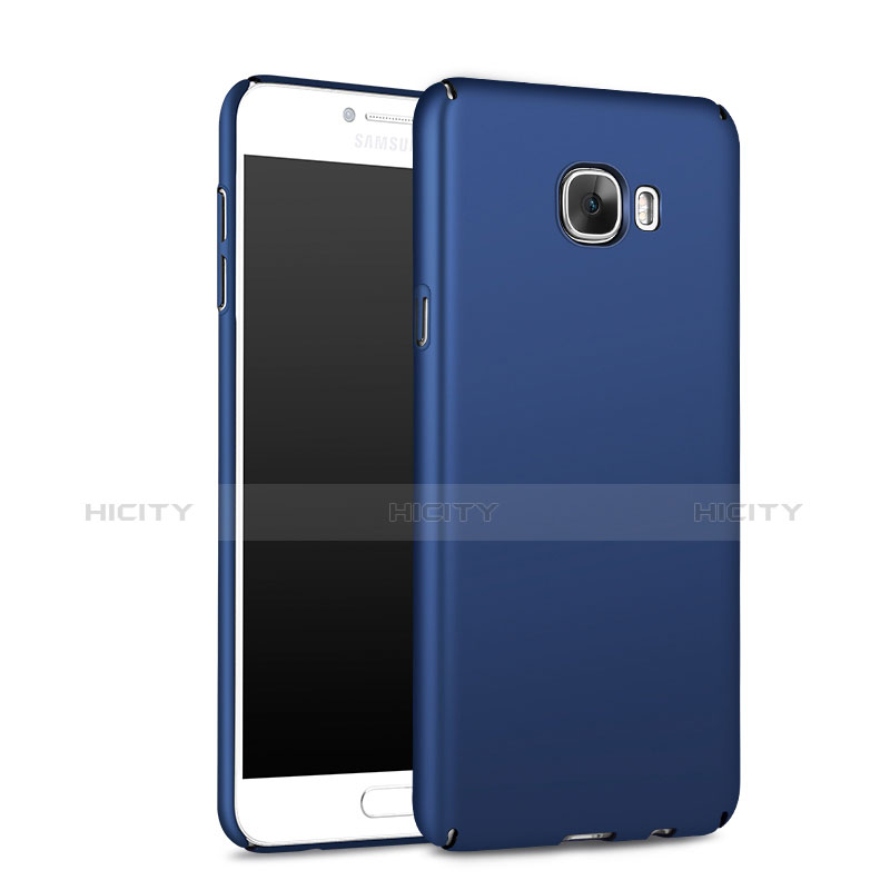 Etui Plastique Rigide Mat M01 pour Samsung Galaxy C7 SM-C7000 Bleu Plus