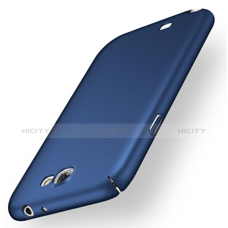 Etui Plastique Rigide Mat M01 pour Samsung Galaxy Note 2 N7100 N7105 Bleu Plus