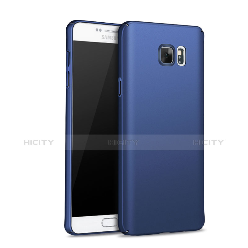 Etui Plastique Rigide Mat M01 pour Samsung Galaxy Note 5 N9200 N920 N920F Bleu Plus