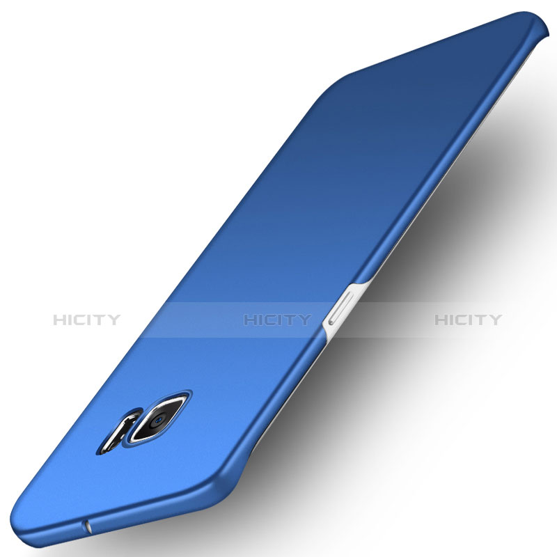 Etui Plastique Rigide Mat M01 pour Samsung Galaxy S6 Edge SM-G925 Bleu Plus
