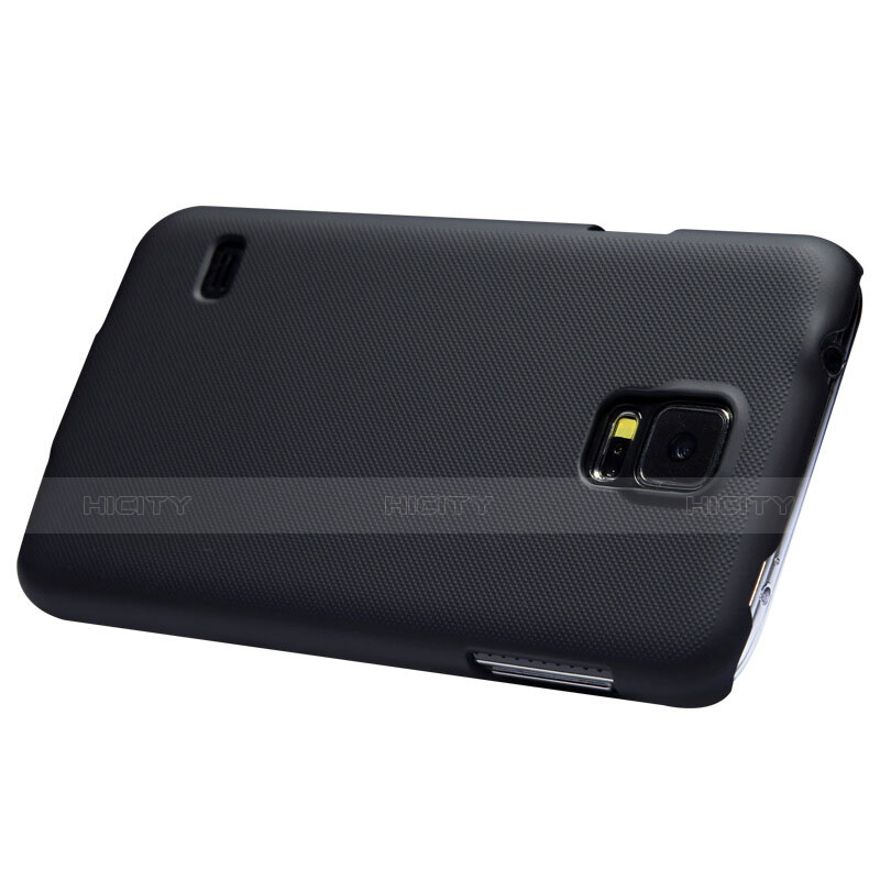 Etui Plastique Rigide Mat M02 pour Samsung Galaxy S5 G900F G903F Noir Plus
