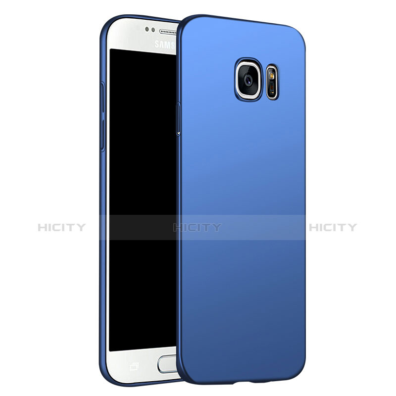 Etui Plastique Rigide Mat M02 pour Samsung Galaxy S6 Duos SM-G920F G9200 Bleu Plus