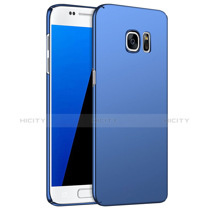 Etui Plastique Rigide Mat M02 pour Samsung Galaxy S7 G930F G930FD Bleu Plus