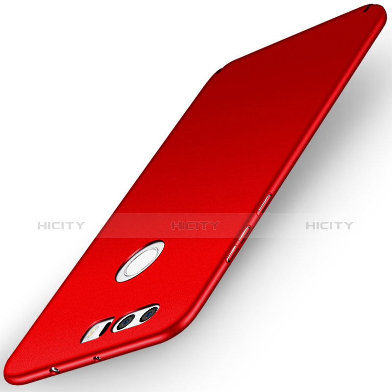 Etui Plastique Rigide Mat M03 pour Huawei Honor 8 Rouge Plus