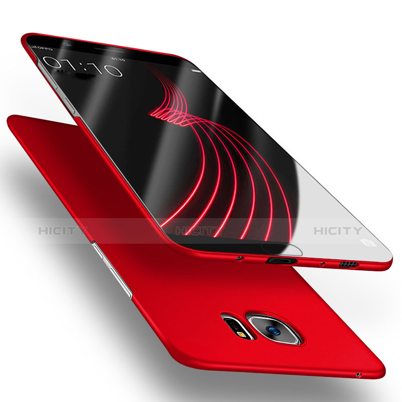 Etui Plastique Rigide Mat M03 pour Samsung Galaxy S7 Edge G935F Rouge Plus
