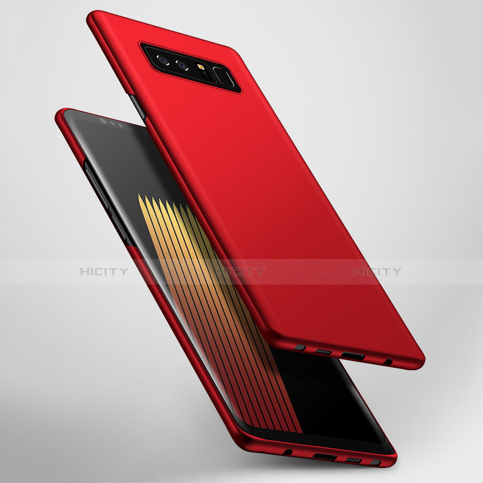Etui Plastique Rigide Mat M06 pour Samsung Galaxy Note 8 Rouge Plus