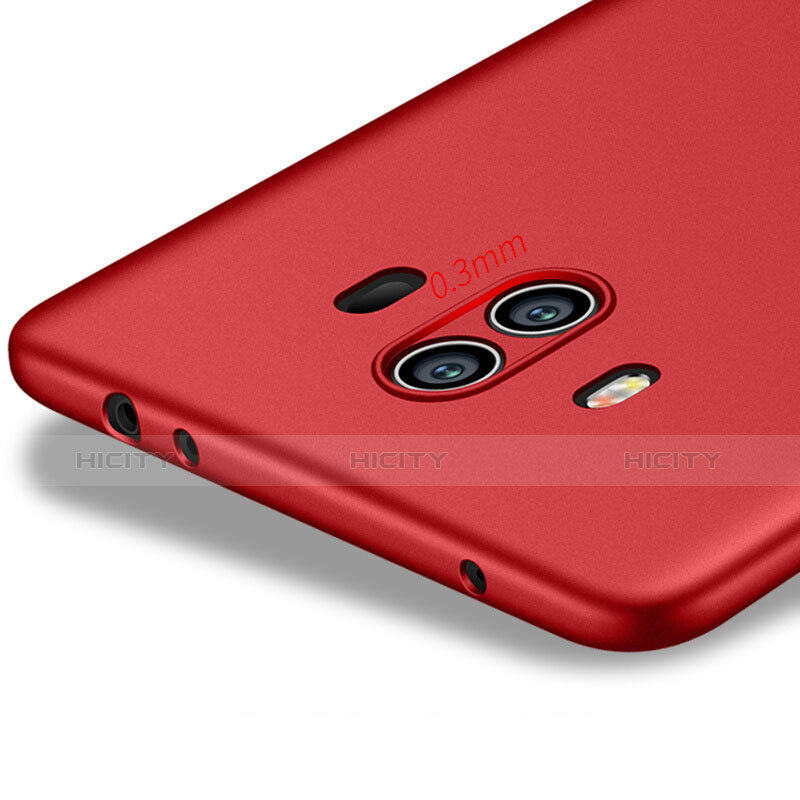 Etui Plastique Rigide Mat M08 pour Huawei Mate 10 Rouge Plus
