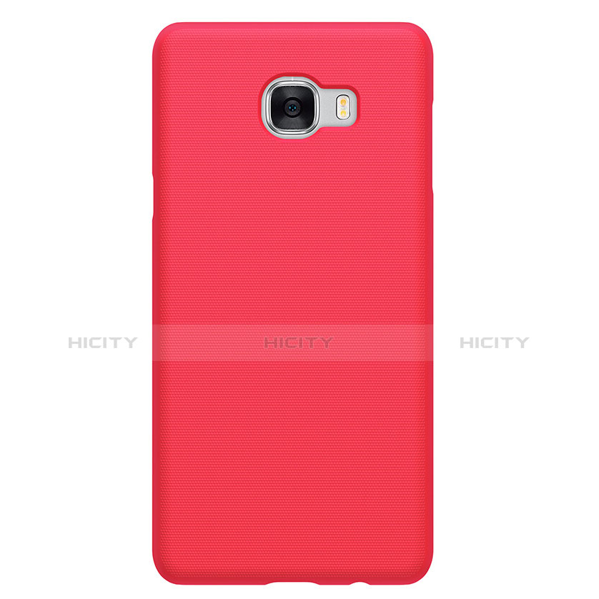 Etui Plastique Rigide Mat M08 pour Samsung Galaxy C5 SM-C5000 Rouge Plus
