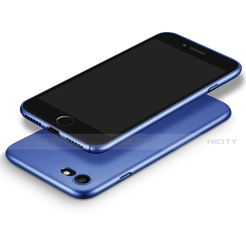 Etui Plastique Rigide Mat pour Apple iPhone SE (2020) Bleu Plus