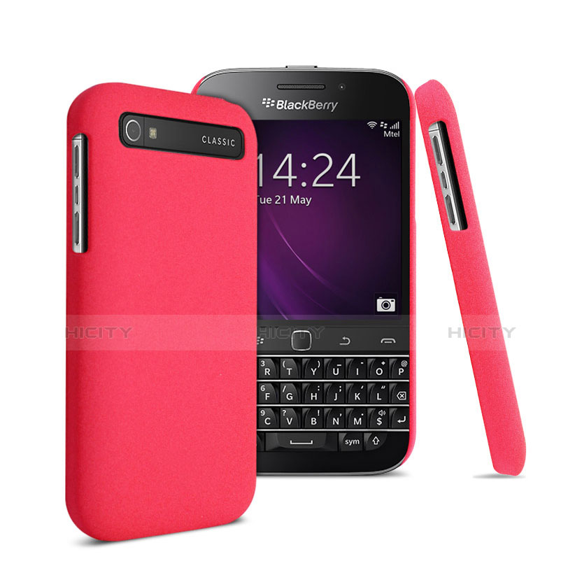 Etui Plastique Rigide Mat pour Blackberry Classic Q20 Rouge Plus