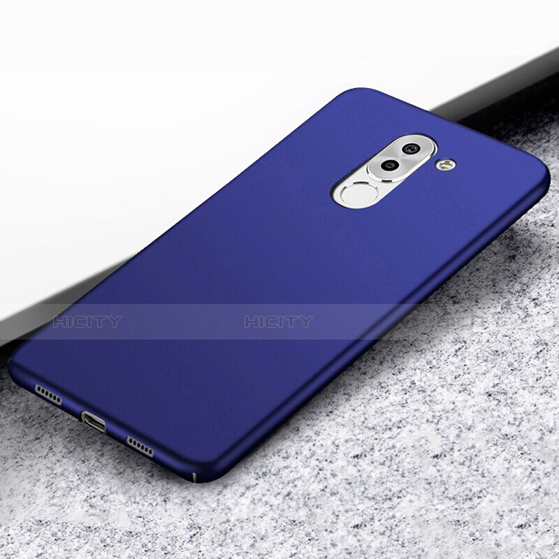 Etui Plastique Rigide Mat pour Huawei Honor 6X Pro Bleu Plus