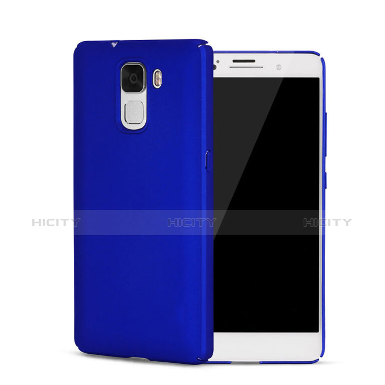 Etui Plastique Rigide Mat pour Huawei Honor 7 Dual SIM Bleu Plus
