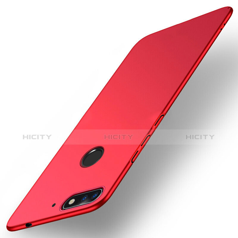 Etui Plastique Rigide Mat pour Huawei Honor 7A Rouge Plus