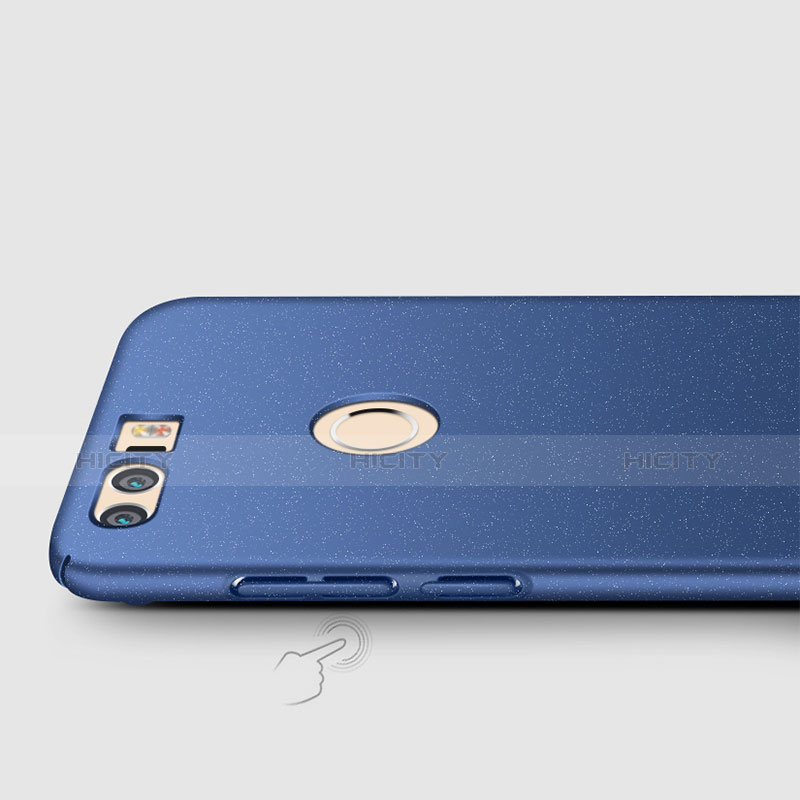 Etui Plastique Rigide Mat pour Huawei Honor 8 Bleu Plus