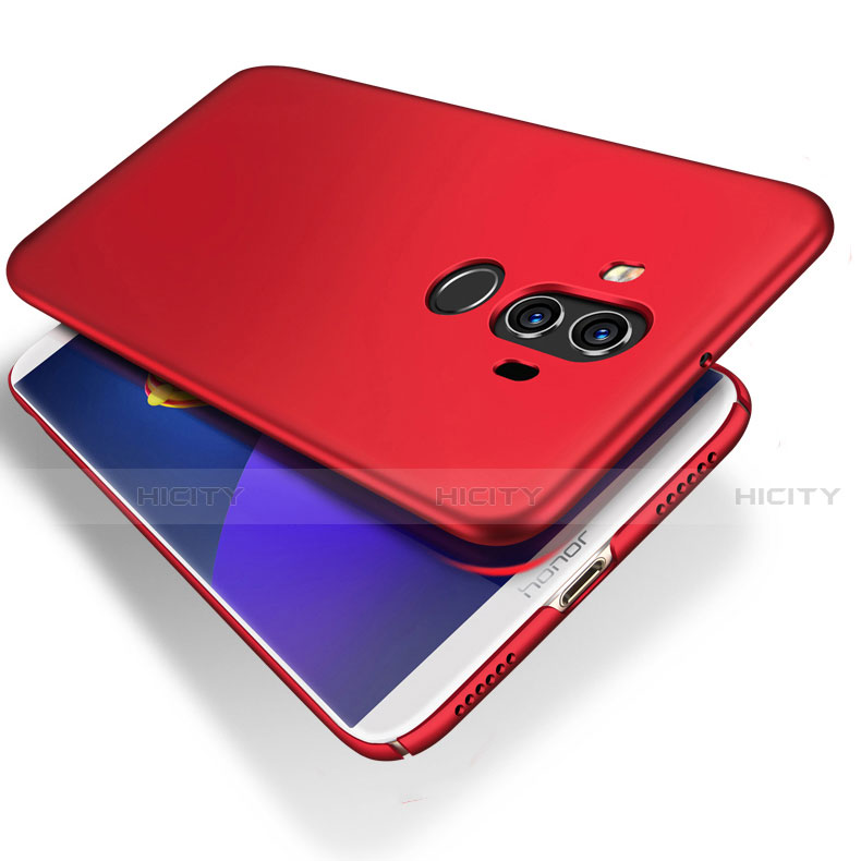 Etui Plastique Rigide Mat pour Huawei Mate 10 Pro Rouge Plus