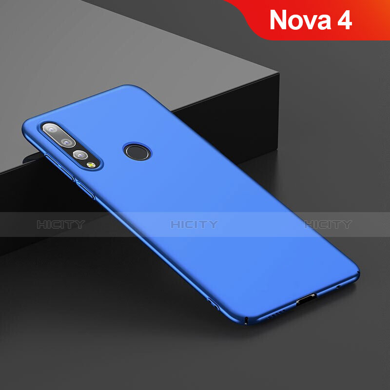 Etui Plastique Rigide Mat pour Huawei Nova 4 Bleu Plus