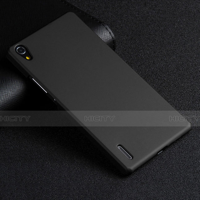 Etui Plastique Rigide Mat pour Huawei P7 Dual SIM Noir Plus