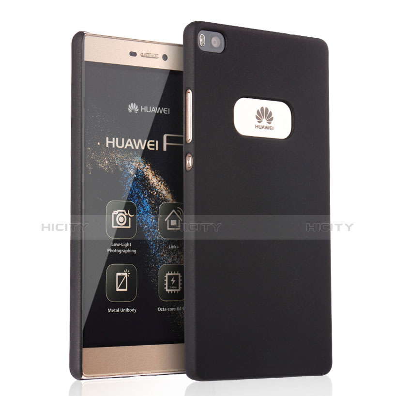 Etui Plastique Rigide Mat pour Huawei P8 Noir Plus