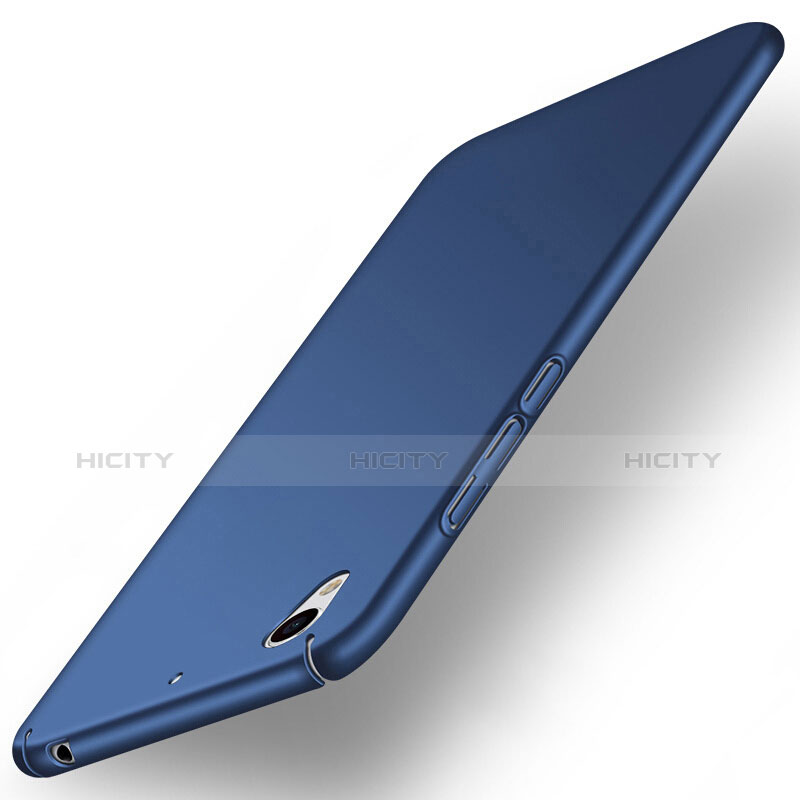 Etui Plastique Rigide Mat pour Huawei Y6 II 5 5 Bleu Plus