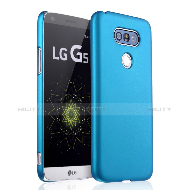 Etui Plastique Rigide Mat pour LG G5 Bleu Ciel Plus