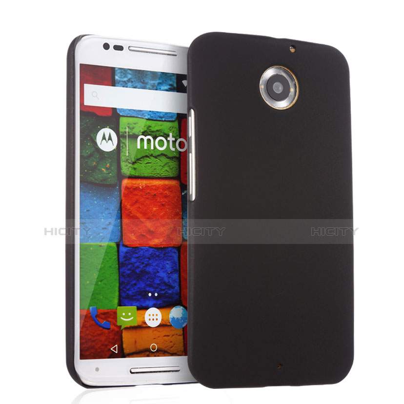 Etui Plastique Rigide Mat pour Motorola Moto X (2nd Gen) Noir Plus