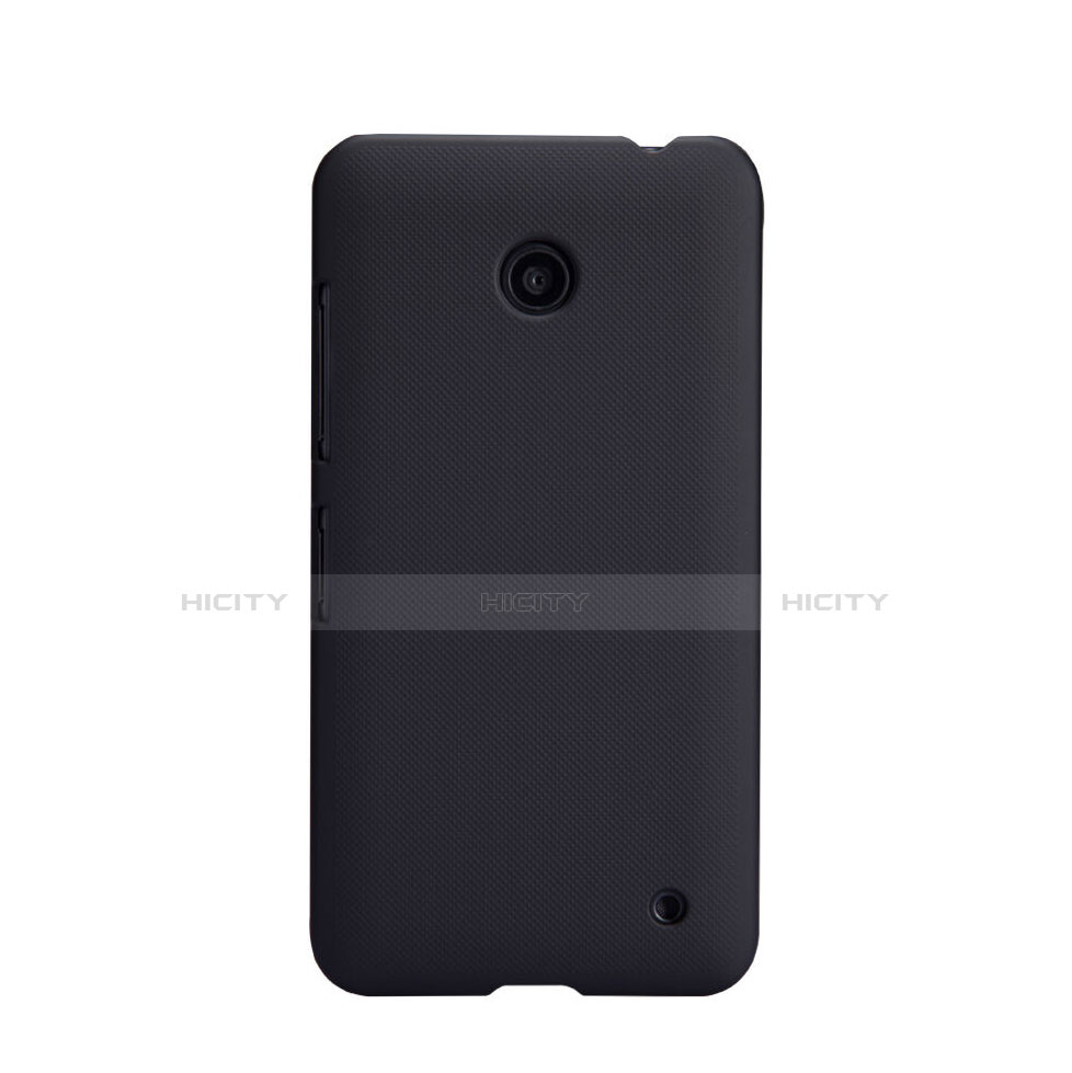 Etui Plastique Rigide Mat pour Nokia Lumia 630 Noir Plus