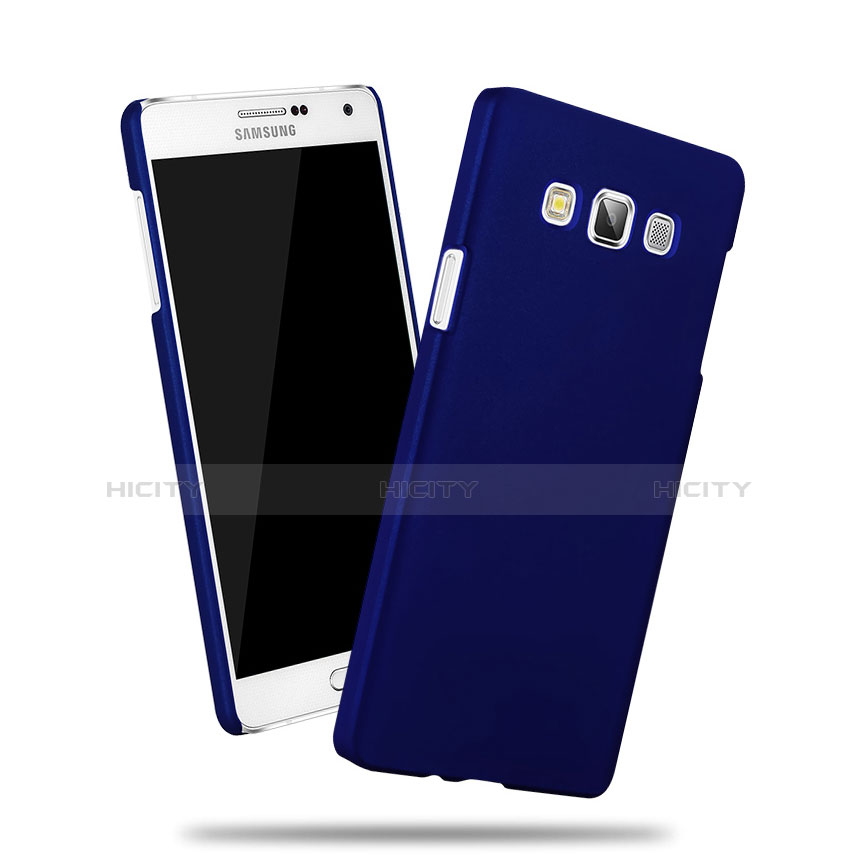 Etui Plastique Rigide Mat pour Samsung Galaxy A3 Duos SM-A300F Bleu Plus