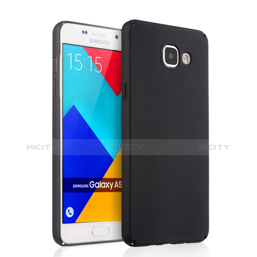 Etui Plastique Rigide Mat pour Samsung Galaxy A5 (2016) SM-A510F Noir Plus