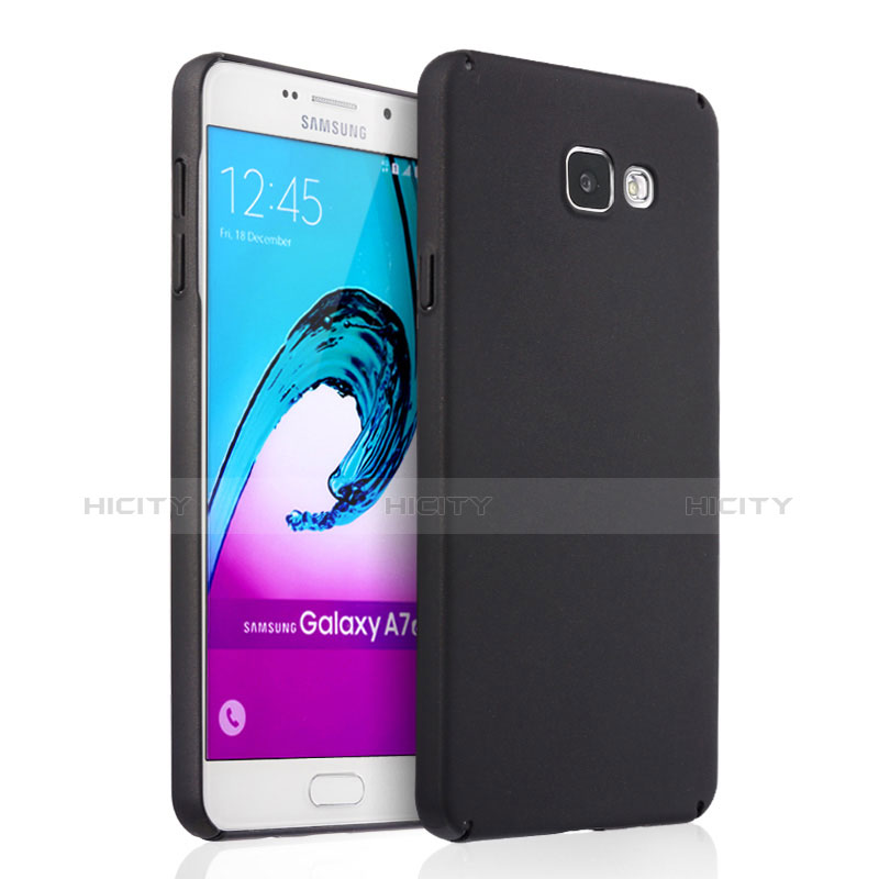 Etui Plastique Rigide Mat pour Samsung Galaxy A7 (2016) A7100 Noir Plus