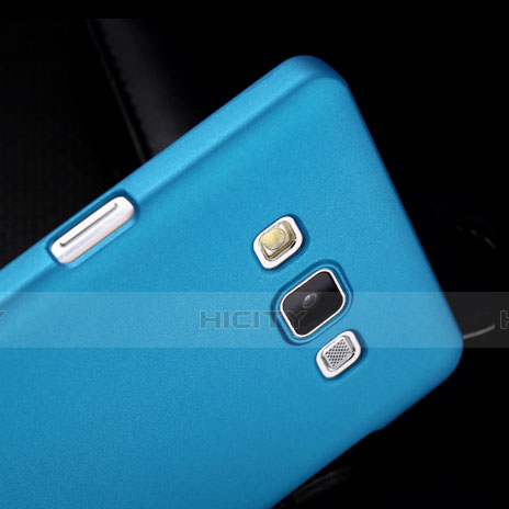 Etui Plastique Rigide Mat pour Samsung Galaxy A7 Duos SM-A700F A700FD Bleu Ciel Plus