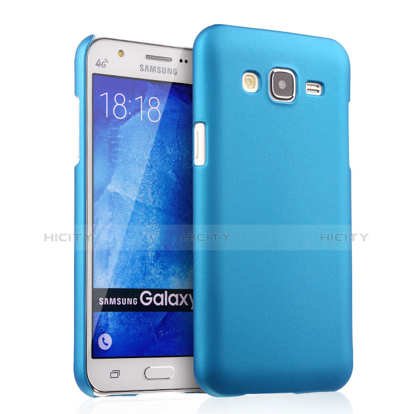 Etui Plastique Rigide Mat pour Samsung Galaxy J5 SM-J500F Bleu Ciel Plus