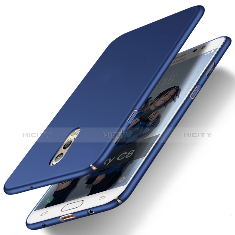 Etui Plastique Rigide Mat pour Samsung Galaxy J7 Plus Bleu Plus