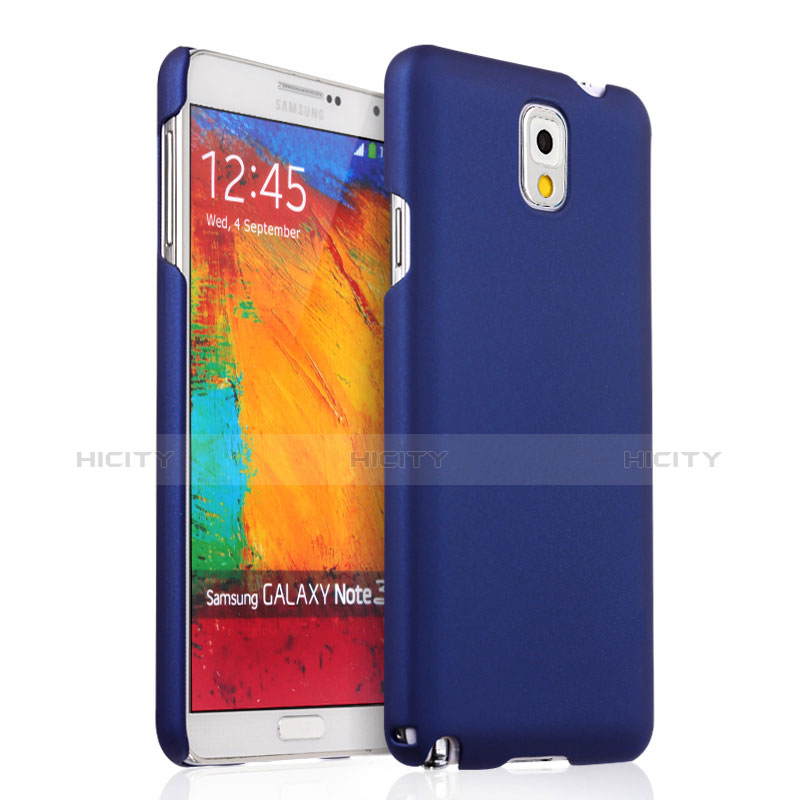 Etui Plastique Rigide Mat pour Samsung Galaxy Note 3 N9000 Bleu Plus