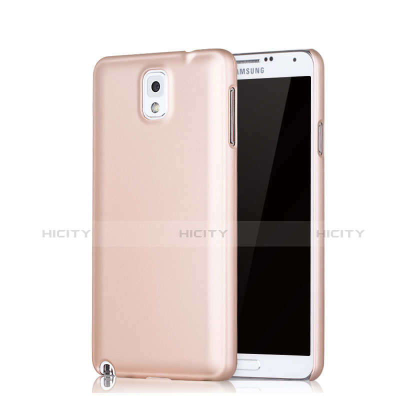 Etui Plastique Rigide Mat pour Samsung Galaxy Note 3 N9000 Or Rose Plus