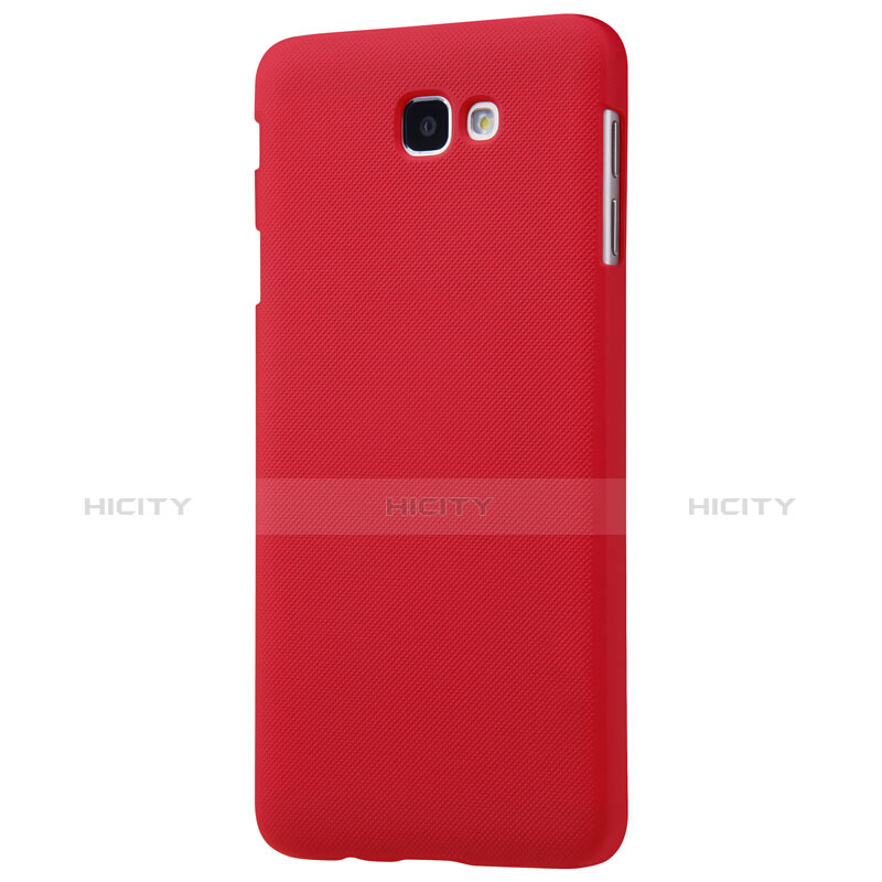 Etui Plastique Rigide Mat pour Samsung Galaxy On7 (2016) G6100 Rouge Plus