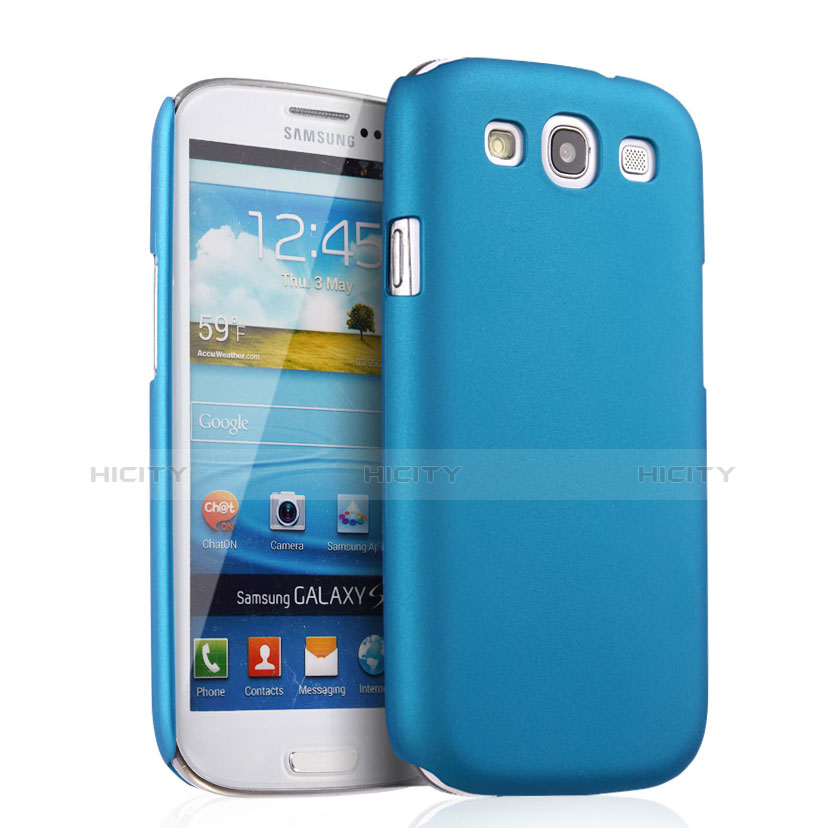 Etui Plastique Rigide Mat pour Samsung Galaxy S3 4G i9305 Bleu Ciel Plus