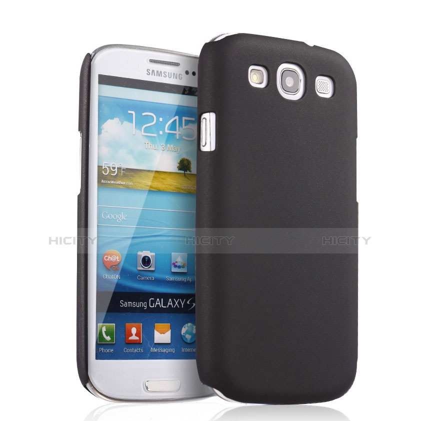 Etui Plastique Rigide Mat pour Samsung Galaxy S3 4G i9305 Noir Plus