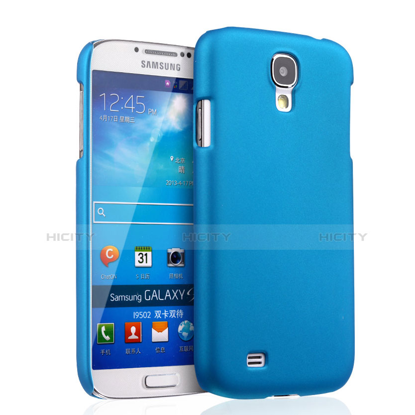 Etui Plastique Rigide Mat pour Samsung Galaxy S4 i9500 i9505 Bleu Ciel Plus