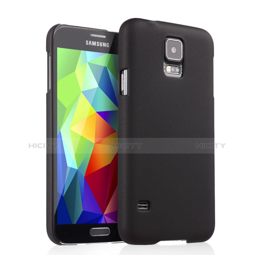 Etui Plastique Rigide Mat pour Samsung Galaxy S5 Duos Plus Noir Plus