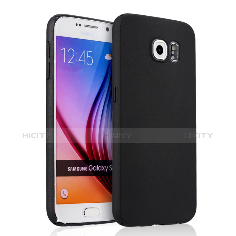 Etui Plastique Rigide Mat pour Samsung Galaxy S6 Duos SM-G920F G9200 Noir Plus