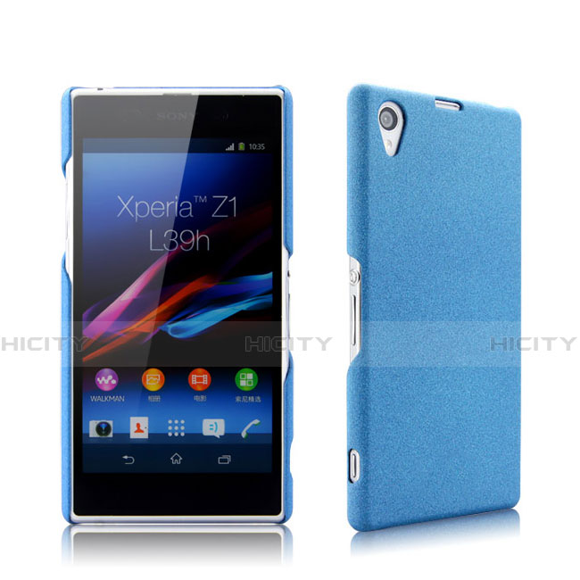 Etui Plastique Rigide Mat pour Sony Xperia Z1 L39h Bleu Plus