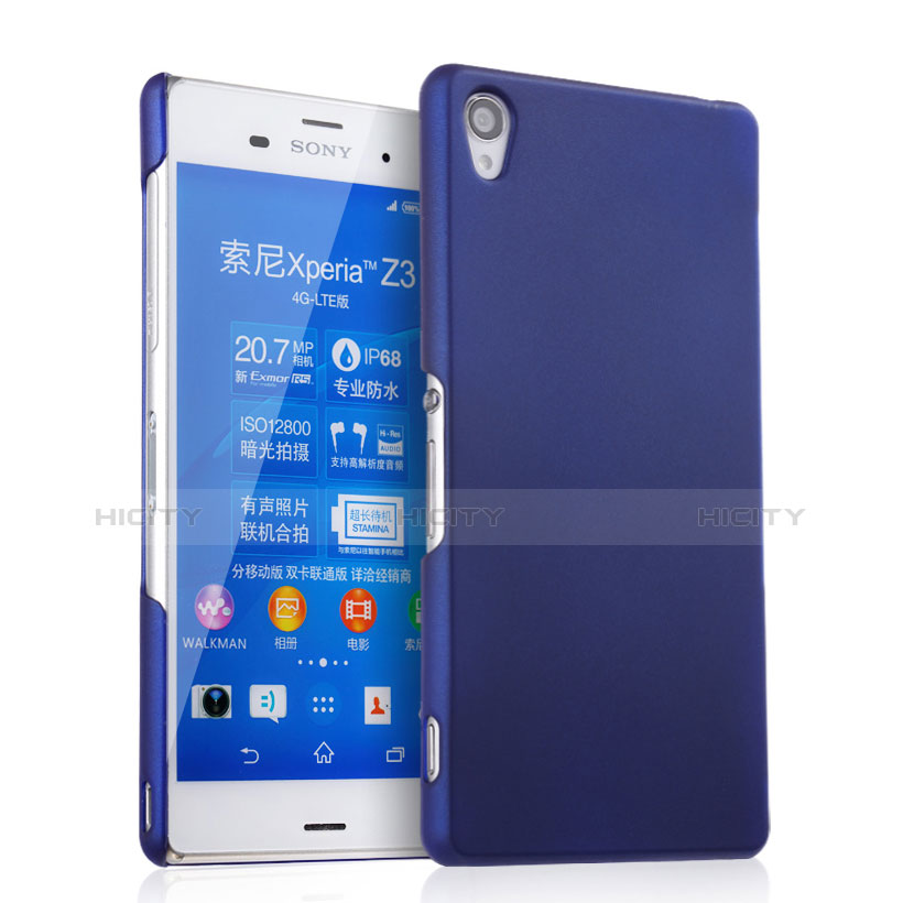 Etui Plastique Rigide Mat pour Sony Xperia Z3 Bleu Plus