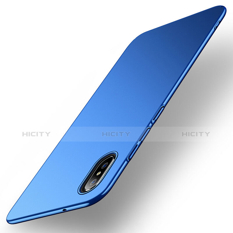 Etui Plastique Rigide Mat pour Xiaomi Mi 8 Pro Global Version Bleu Plus