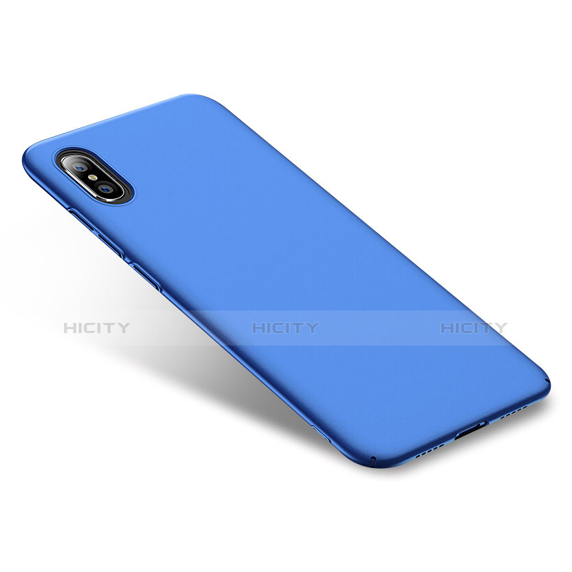 Etui Plastique Rigide Mat pour Xiaomi Mi 8 Pro Global Version Bleu Plus